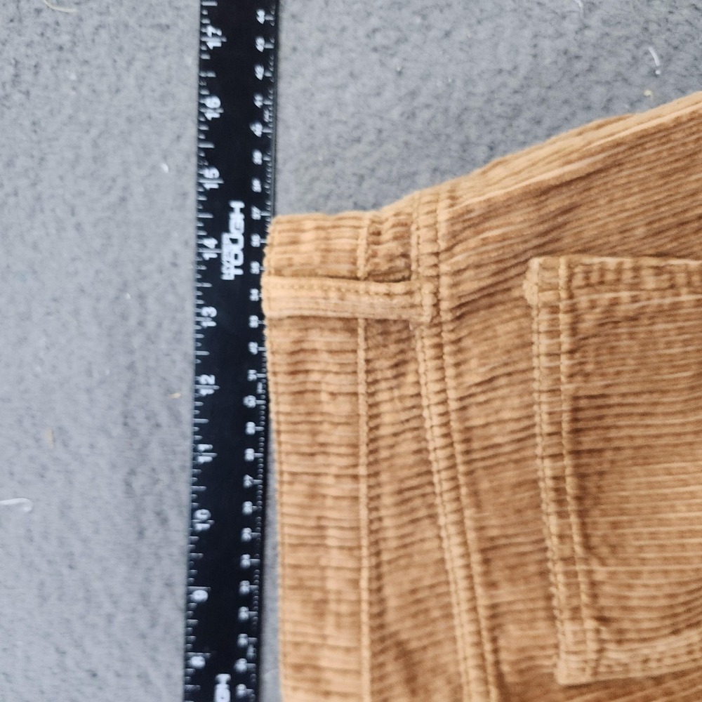 Arizona Jean Co Corduroy Pants Juniors 5 Brown Wide Leg Relaxed Casual Pockets - Picture 8 of 9